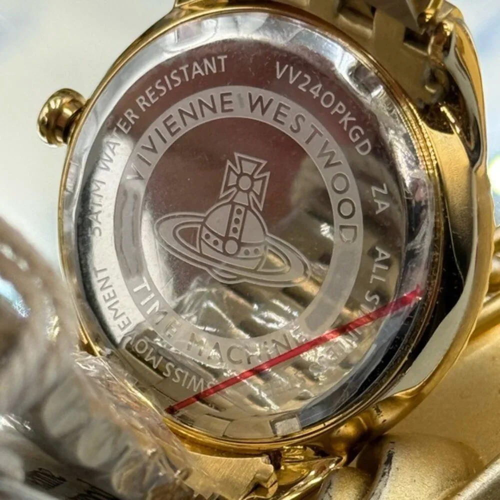 🆕 VIVIENNE WESTWOOD 🧿 NWT Stainless Steel The Seymour Watch, 38mm, Rose/Gold - Picture 8 of 15